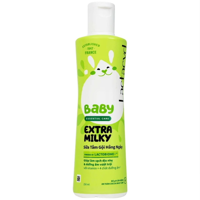 Sữa tắm gội dưỡng ẩm Lactacyd Milky 250ml